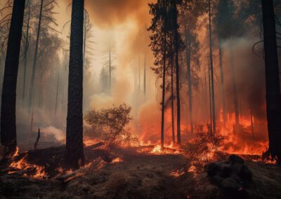 Reboisement suite à un incendie